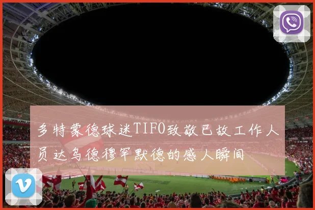 多特蒙德球迷TIFO致敬已故工作人员达乌德穆罕默德的感人瞬间